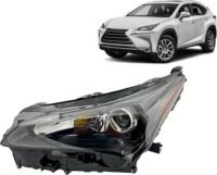 Lexus 2015 2016 2017 NX200t / NX300h / 2018 NX300 Headlight Assembly, Single Beam, Left/Driver Side, LX2518142 / OEM 81185-78060