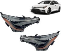 Toyota 2020 2021 2022 Corolla SE Apex/SE Nightshade/XSE Apex Sedan LED Headlight with Bulb and DRL, Left & Right Side, TO2502304/ TO2503304