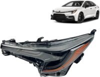 Toyota 2020 2021 2022 Corolla Headlight with Bulb and DRL Left/Driver Side, TO2502304/ 8115002P50