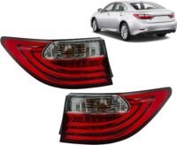 Lexus ES350 / ES300h 2013 2014 2015, LED Tail Light Assembly with Bulb, Outer, Right & Left Side, Pair, LX2804113, LX2805113/ 81561-33560, 81551-33560