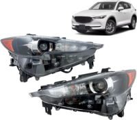 Headlight Assembly Mazda CX5 2017-2021 Sport/Touring LED Projector Headlamp w/Bulb Left&Right Side OEM: KL2J51031C KL2J51031D KL2J51041C KL2J51041D Partslink: MA2502151 MA2502151