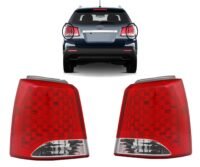 ALLIGATOR AUTO LIGHTS Replacement for Kia Sorento 2011-2013 Halogen Tail Light Assembly Set with Bulbs, Left & Right Side Outer, 92401-1U000, 92402-1U000 /KI2804103, KI2805103 CAPA Certified