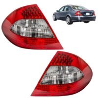 Replacement for Mercedes E320 E350 E550 E63 AMG, 2007 2008 2009 DOT/SAE Compliant, LED Tail Light Assembly Set, Left & Right Side, 211 820 25 64 64, 211820266464 /MB2800122, MB2801122