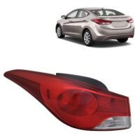 ALLIGATOR AUTO LIGHTS Replacement For Hyundai Elantra 2011-2013 DOT/SAE Compliant, Tail Light Assembly With Bulbs, Outer Left/Driver Side, 92401-3Y000 / HY2804119