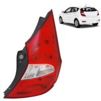 ALLIGATOR AUTO LIGHTS Replacement for Hyundai Accent 2012-2017 Hatchback CAPA Certified, Halogen Tail Light Assembly w/Bulbs, Right/Passenger Side, 92402-1R210 / HY2801143