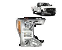 Replacement For Ford F-250 F-350 F-450 Super Duty XL, XLT 2020-2021-2022 Headlight Assembly Right&Left Side Side, Simple Design, Compatible w/Factory Halogen Headlight Models Only,FO2503405,FO2502405