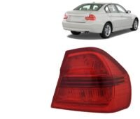 Replacement for BMW 325xi, M3, 328i, 335i, 335xi, 330i, 330xi, 328xi, 325i 2006-2008 Left Outer CAPA Certified Halogen Tail Light Assembly Set With Bulbs, Left & Right Side, BM2800119, BM2801119